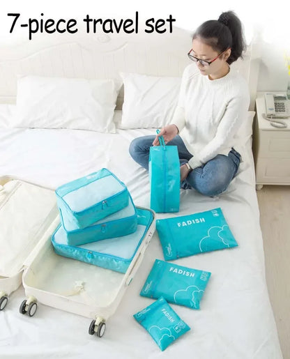 Travel Friendly 6-Piece Luggage Organiser Set