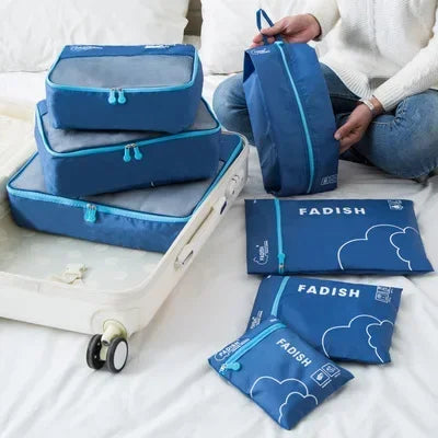 Travel Friendly 6-Piece Luggage Organiser Set