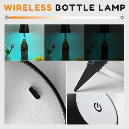 Ambient Touch Lamp That Fits Any Empty Bottle