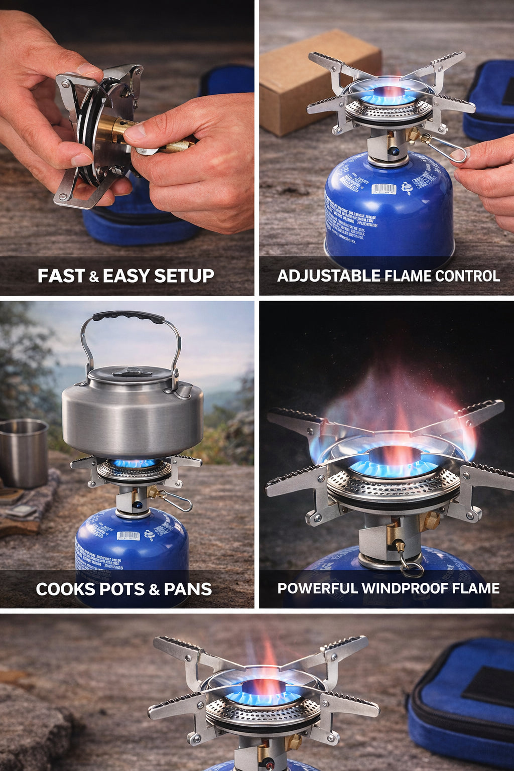Portable Convenient WindProof Camping Stove