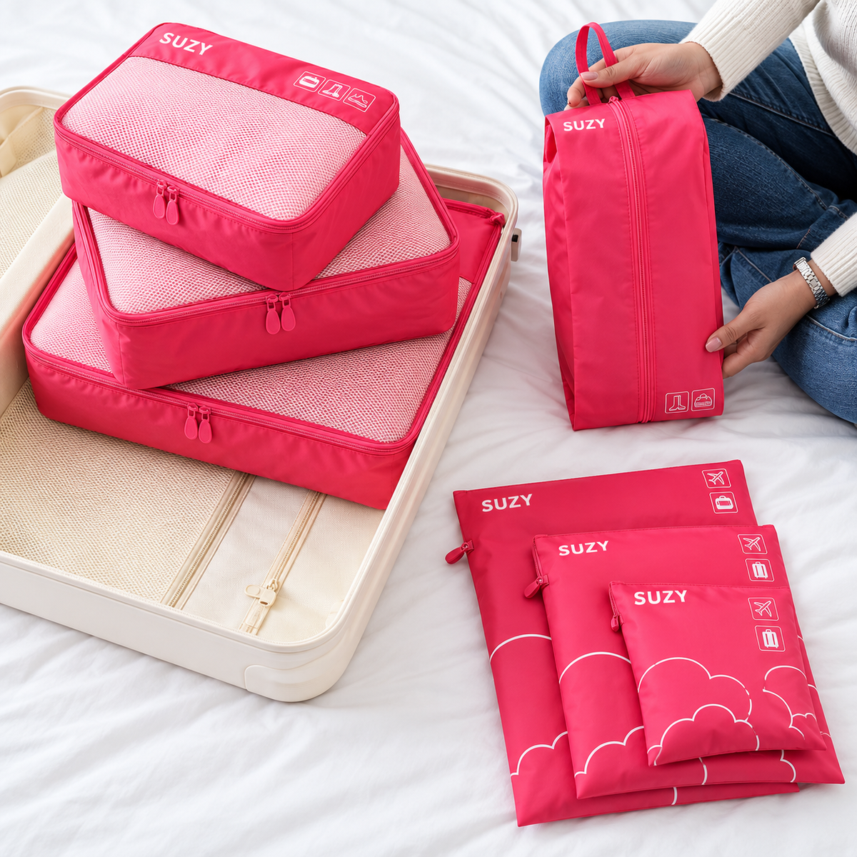7-Piece Travel Organiser Set