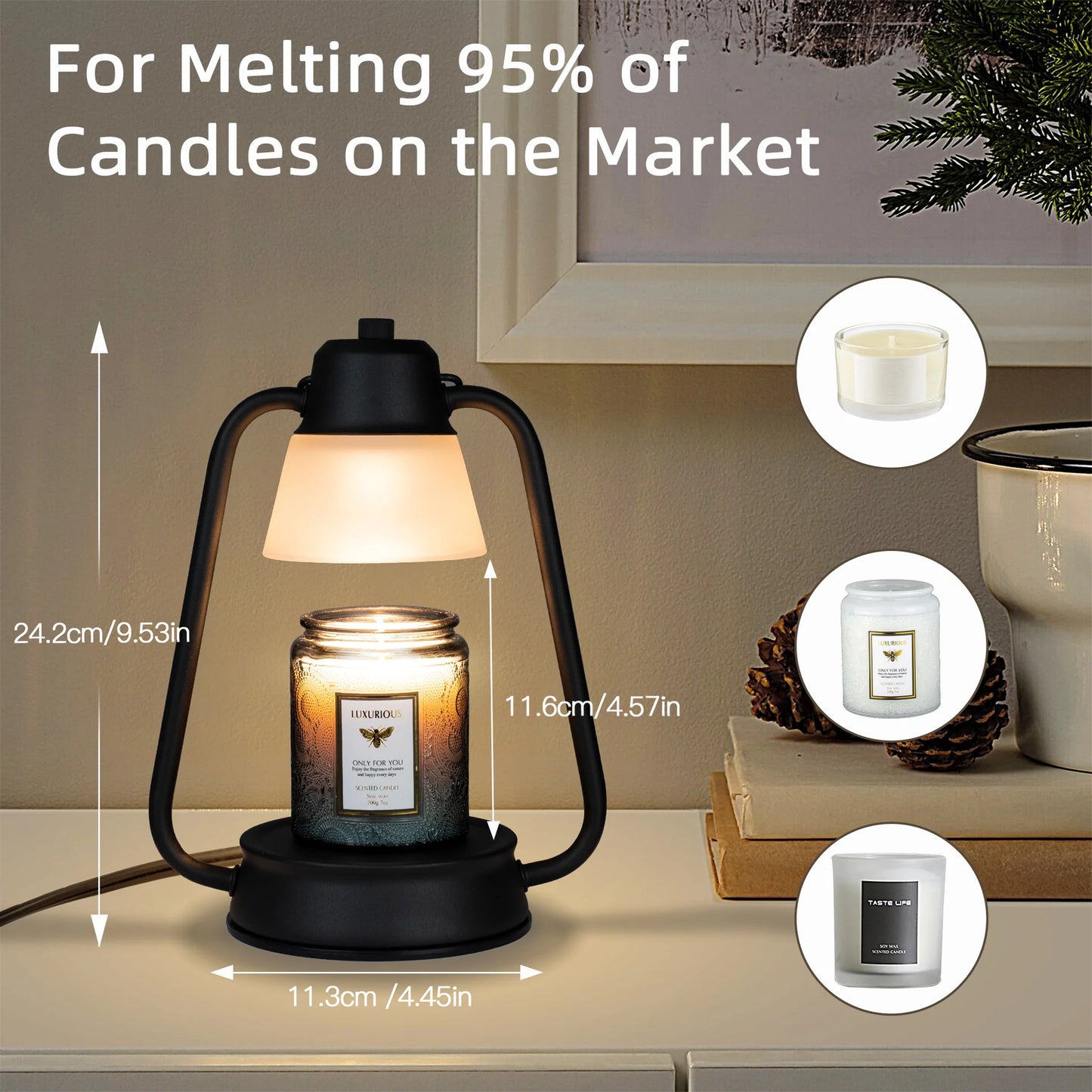 No-Flame Wax Warming Candle Lamp